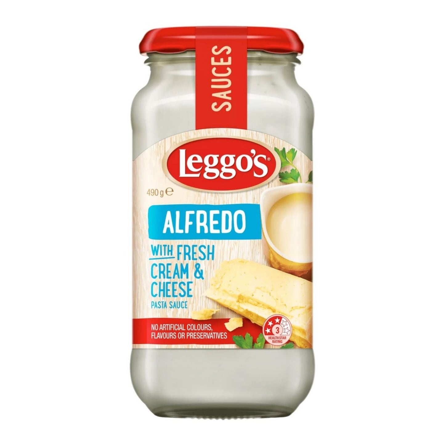 Leggo's Alfredo With Fresh Cream & Cheese Pasta Sauce 490g