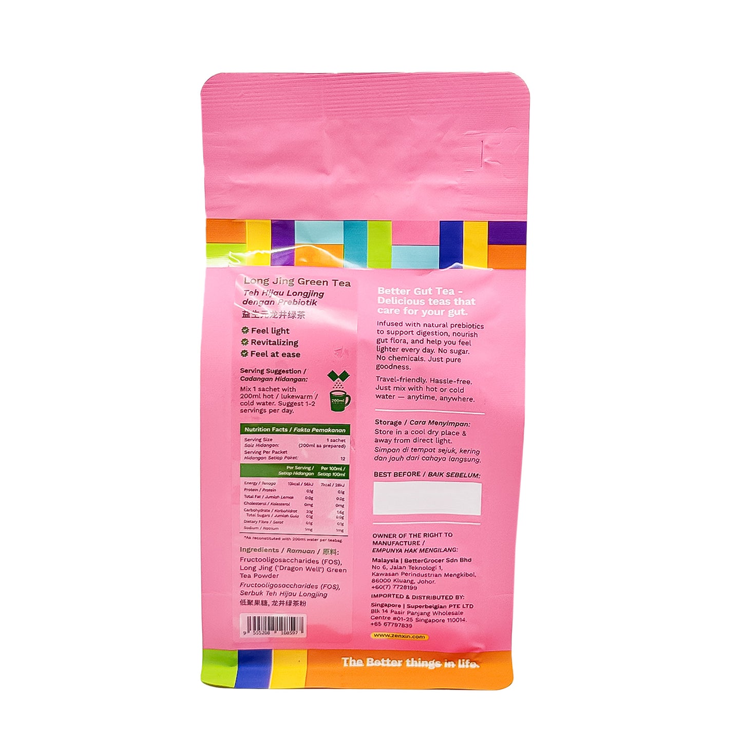 Better Gourmet Better Gut Tea Longjing Green EA 40.8g