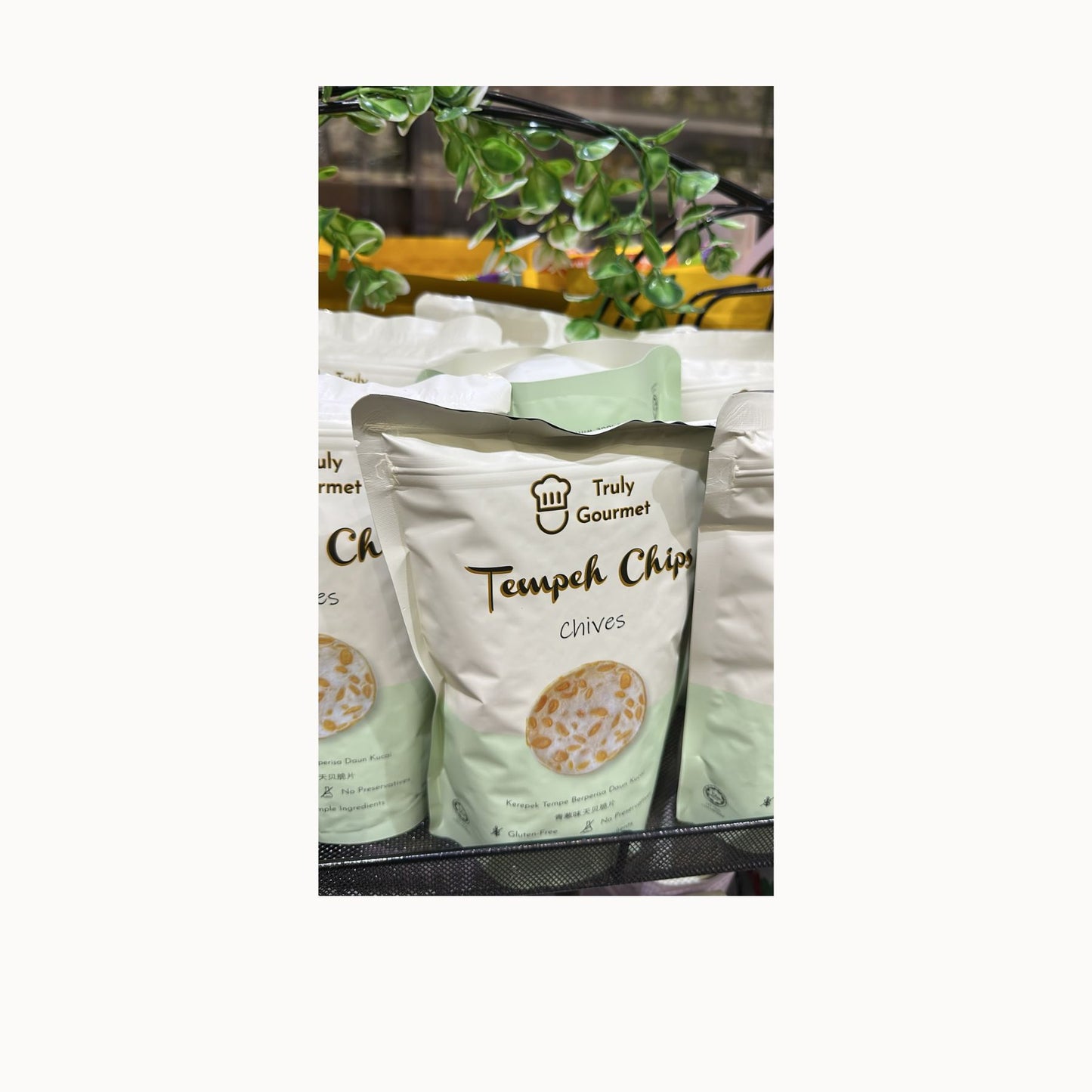 Truly Gourmet Natural Tempeh Chips - (Chives) 80g