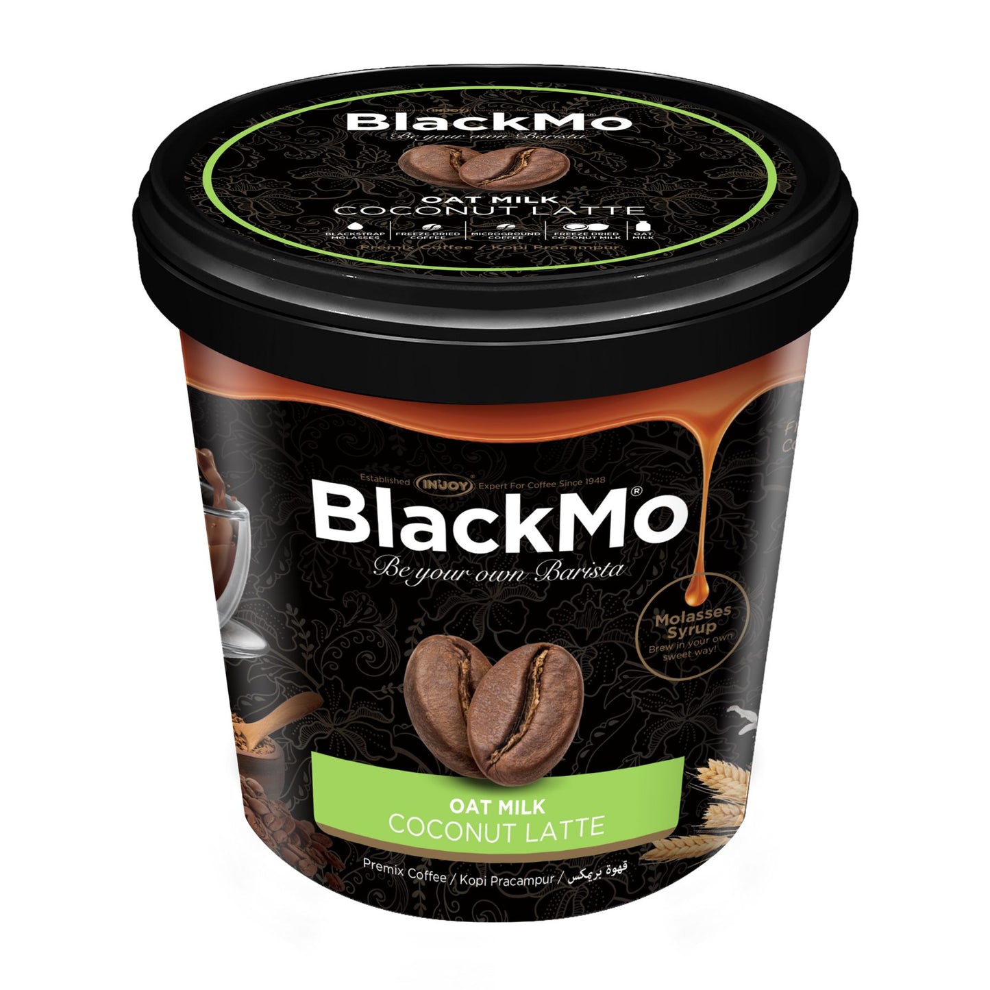 BlackMo Oat Milk Coffee - Coconut Latte 10 x 34g