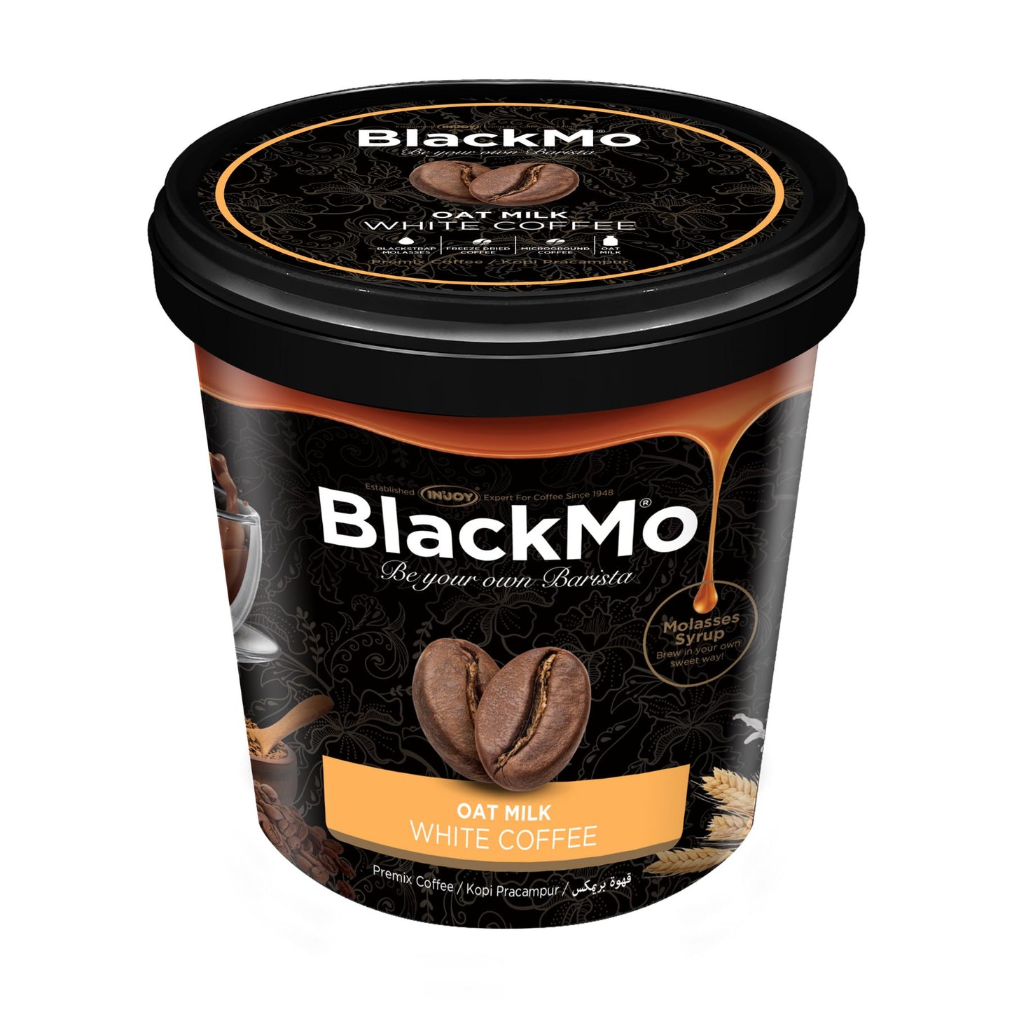BlackMo Oat Milk Coffee - White Coffee 10 x 34g