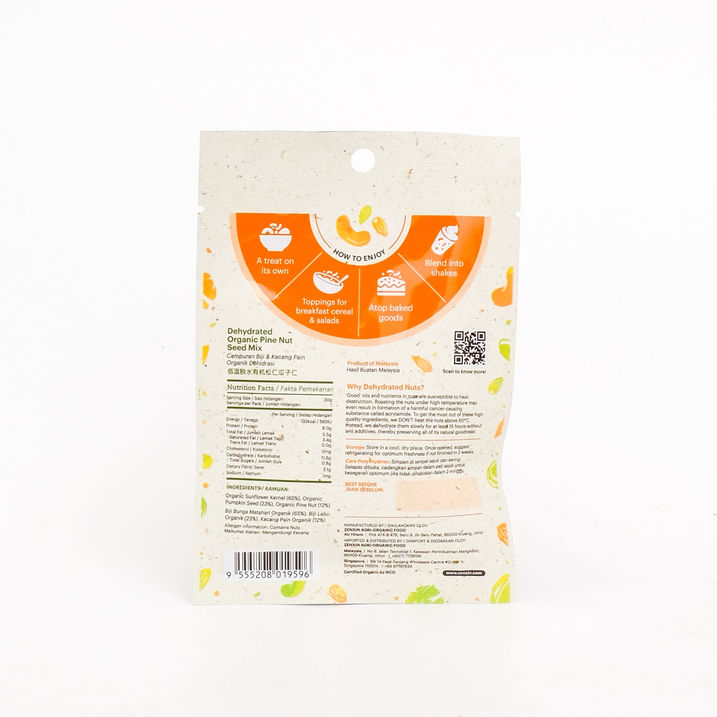 Simply Natural Dehydrated Nuts Daily Pack 30g - Multiple Flavours