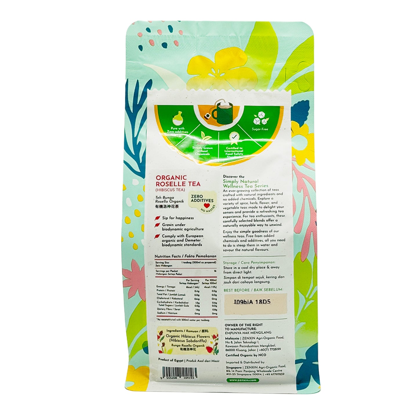 Simply Natural Organic Roselle (Hibiscus) Tea 16x2g