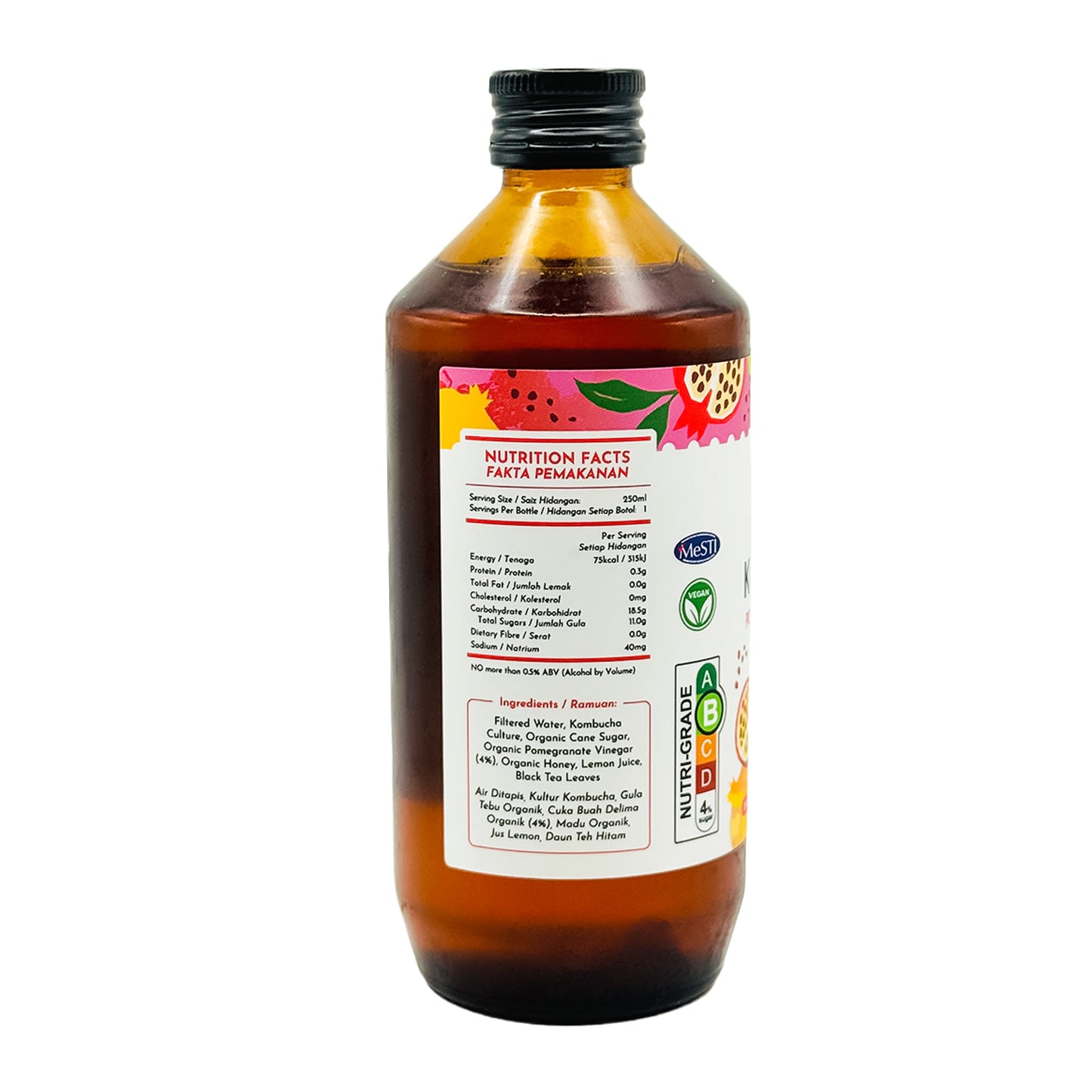 Simply Natural Pomegranate Vinegar Kombucha 250ml