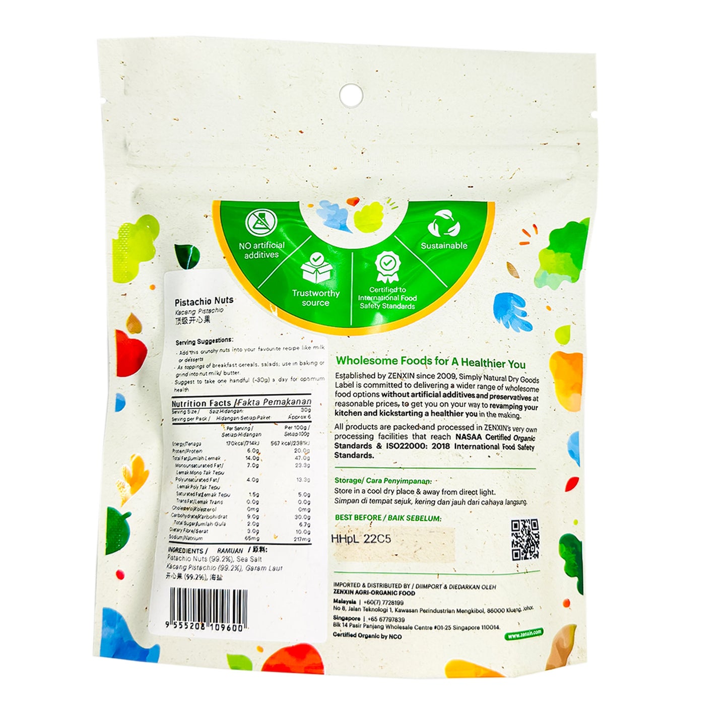 Simply Natural Premium Pistachio Nut USA 170g