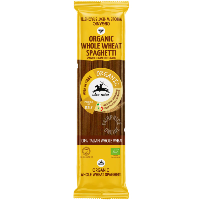 Alce Nero Organic Whole Wheat Spaghetti 500g
