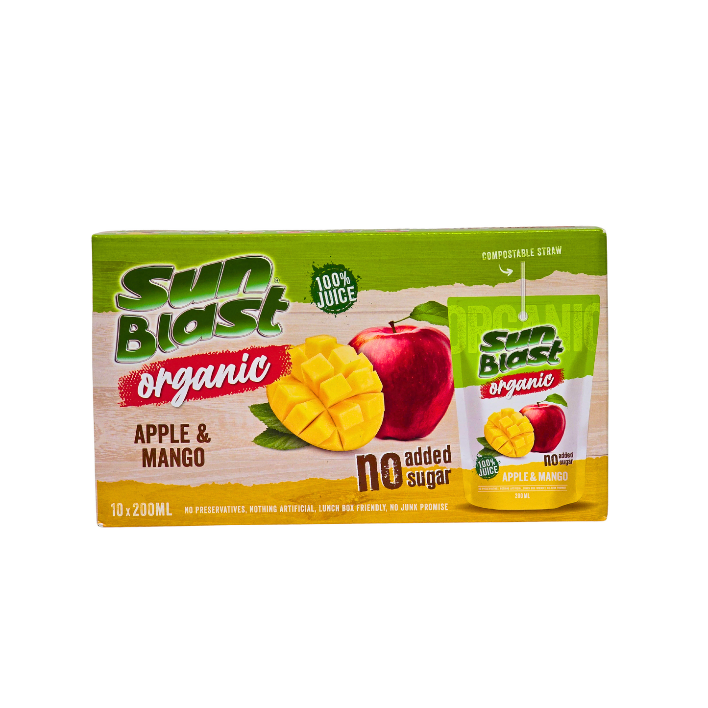 Sun Blast Organic Apple & Mango Juice 10 pcs