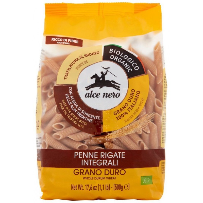 Alce Nero Organic High Fibre Penne Rigate