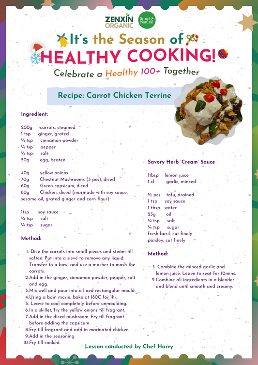 Organic Carrot Chicken Terrine