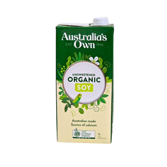 Australia's Own Organic Soy Milk (Unsweetened) 1L