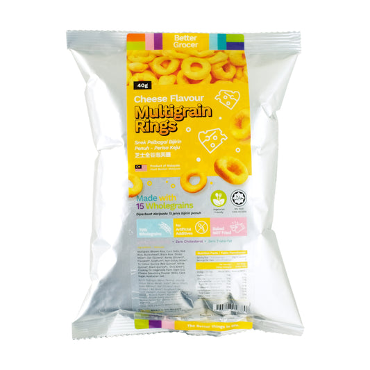 Better Grocer Multigrain Rings - Cheese Flavour 40g