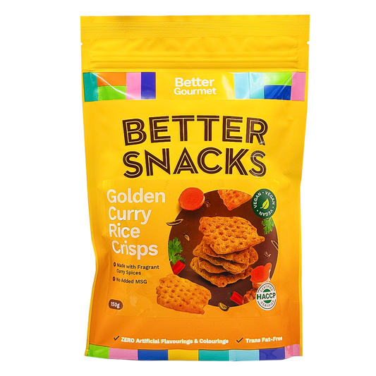 Better Gourmet Golden Curry Rice Crisps  EA 150g