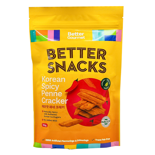 Better Gourmet Better Snacks Korean Spicy Penne Cracker 150g
