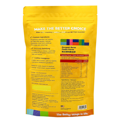 Better Gourmet Better Snacks Korean Spicy Rice Crisps 150g