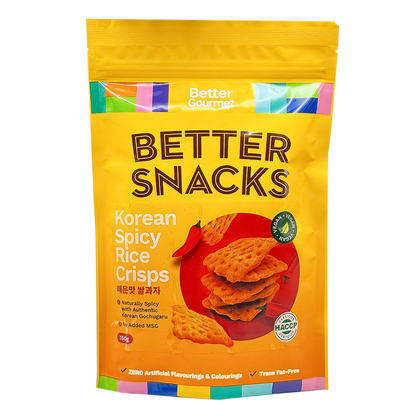 Better Gourmet Better Snacks Korean Spicy Rice Crisps 150g
