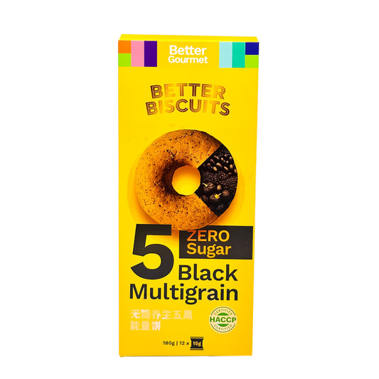 Better Gourmet 5 Black Multigrain Biscuits EA 180g