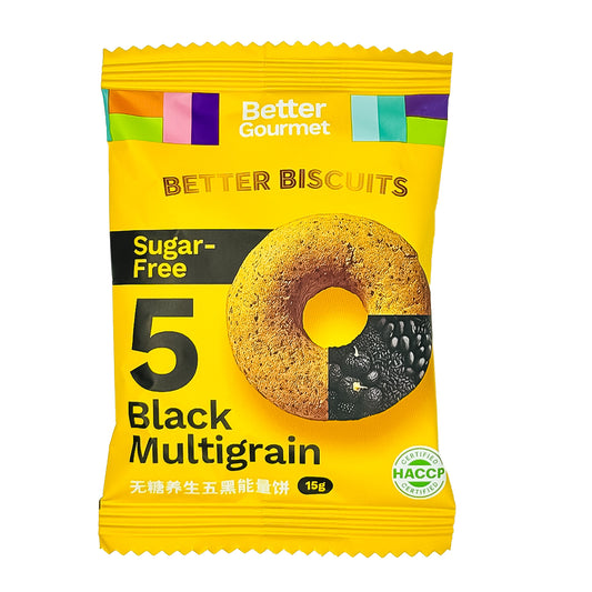 Better Gourmet 5 Black Multigrain Biscuits Sachet EA 15g