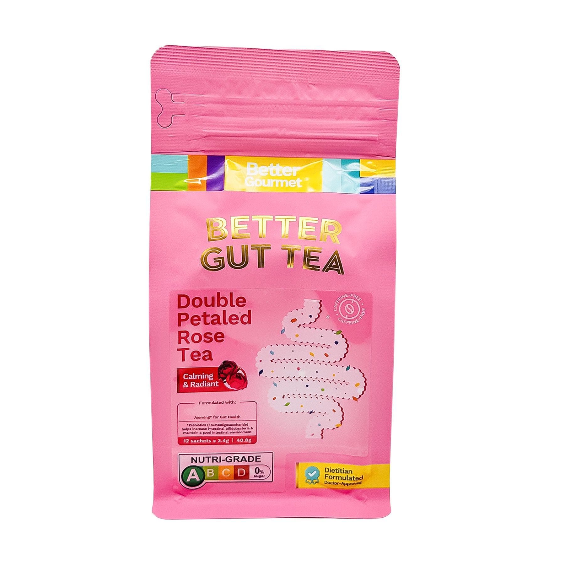 Better Gourmet Better Gut Tea Double Petaled Rose EA 40.8g – ZENXIN ORGANIC