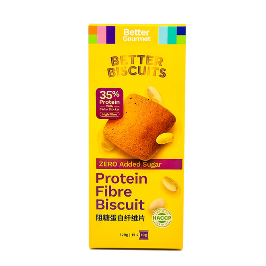 Better Gourmet Protein Fibre Biscuits EA 120g