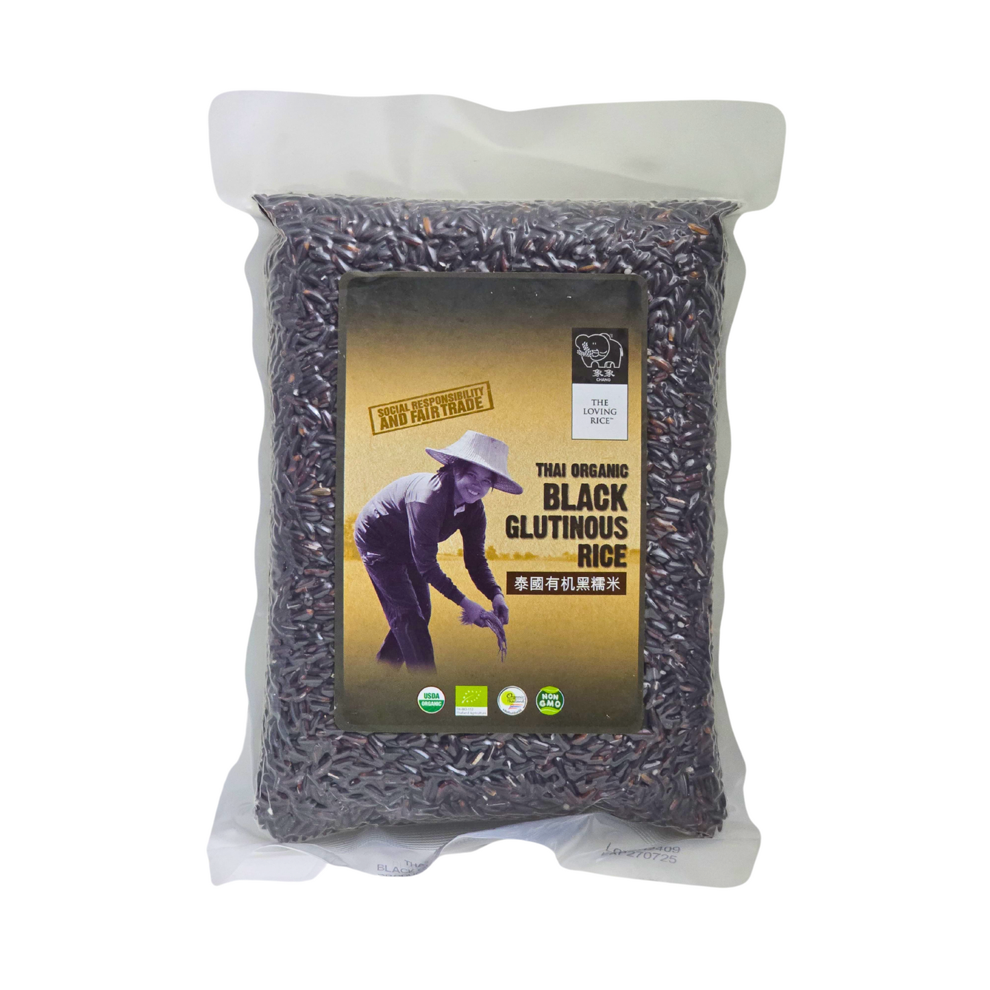 Chang Organic Black Glutinous Rice 500g