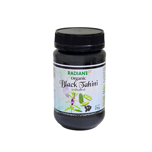 Radiant Organic Black Tahini Unhulled 375g