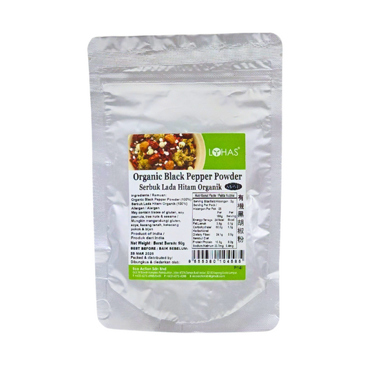 Lohas Organic Black Pepper Powder 50g