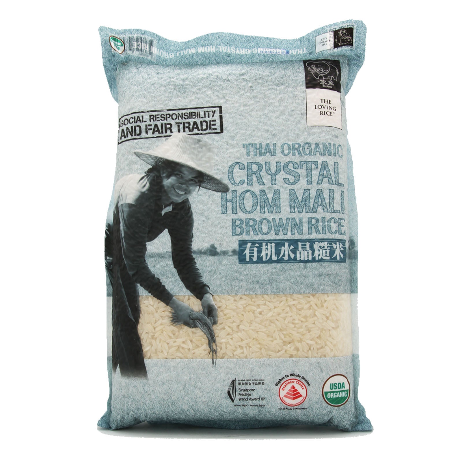 Chang Organic Hom Mali Crystal Brown rice 2kg – ZENXIN ORGANIC