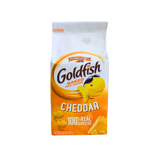 Goldfish Baked Crackers Cheddar EA 187g