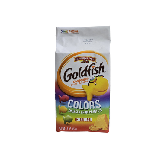 Goldfish Baked Crackers Colors Cheddar EA 187g