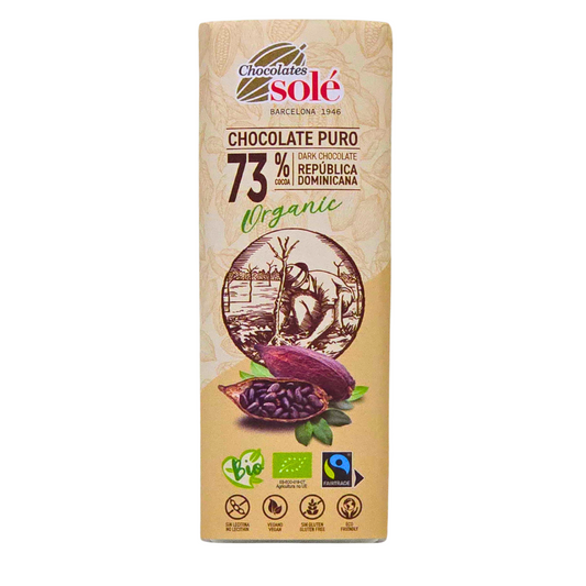 Organic Sole Chocolate Puro 73% 25g