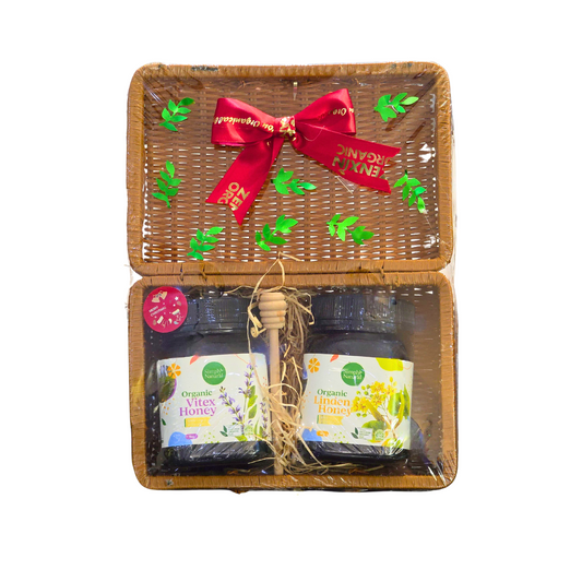 Simply Natural Organic Christmas Honey Basket