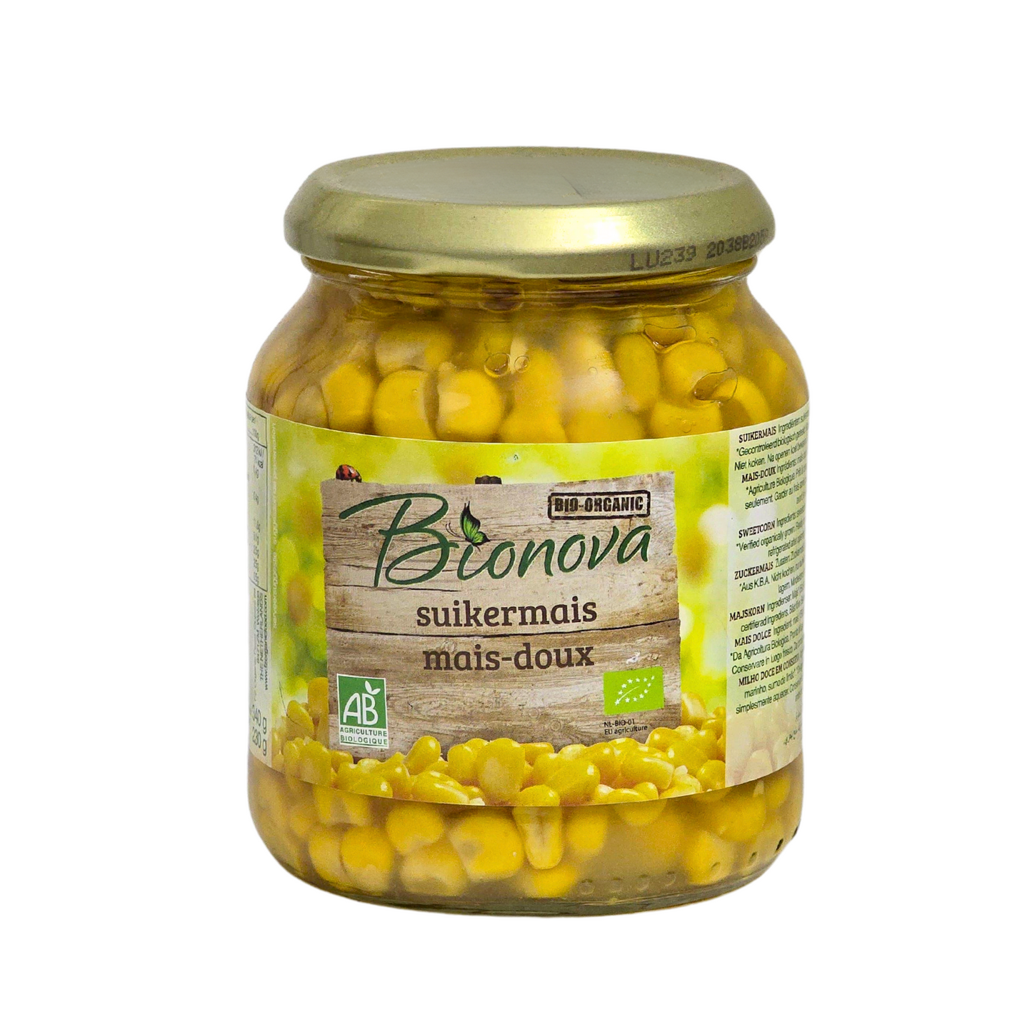 Bionova Organic Sweet corn 230g