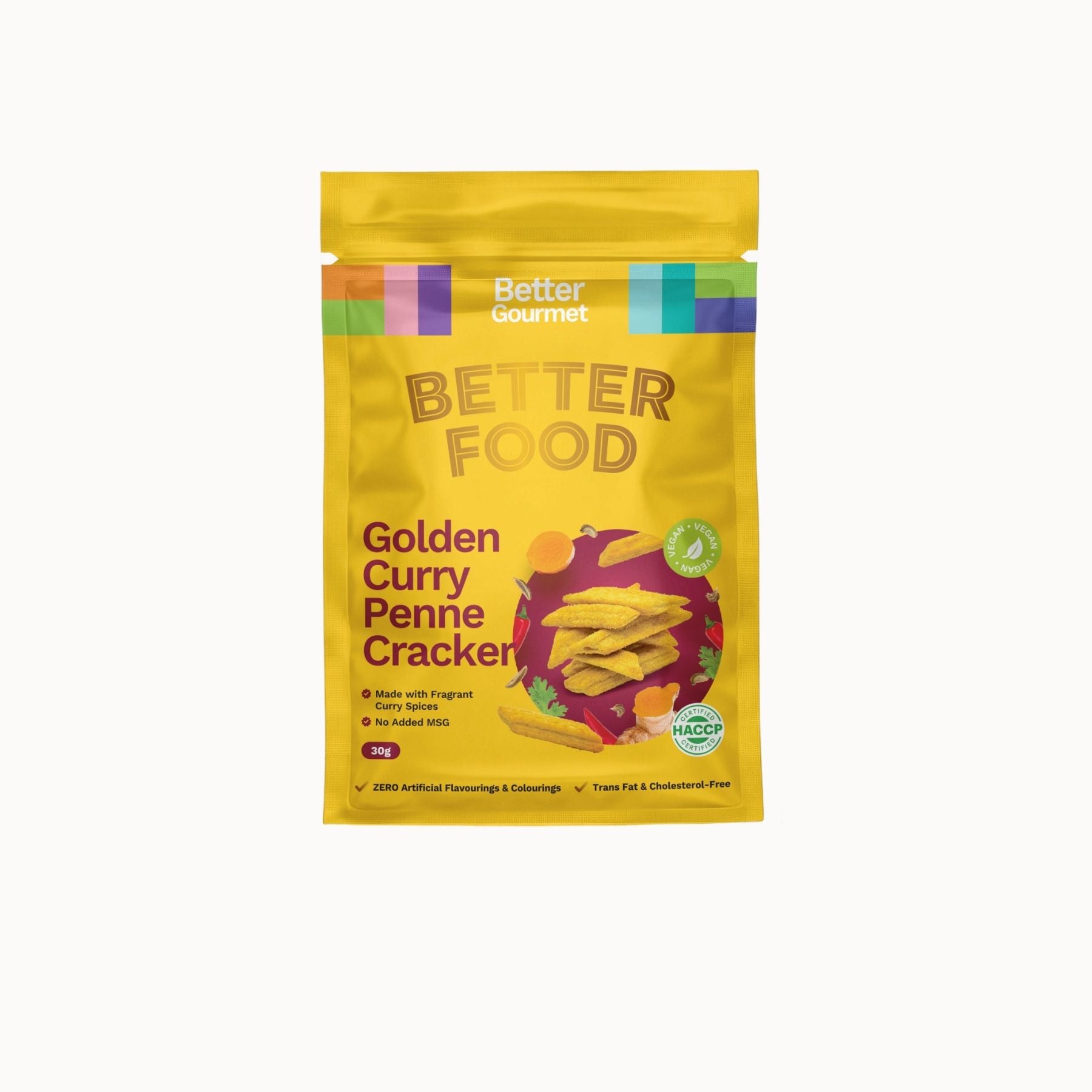 Better Gourmet Golden Curry Penne Cracker 30g