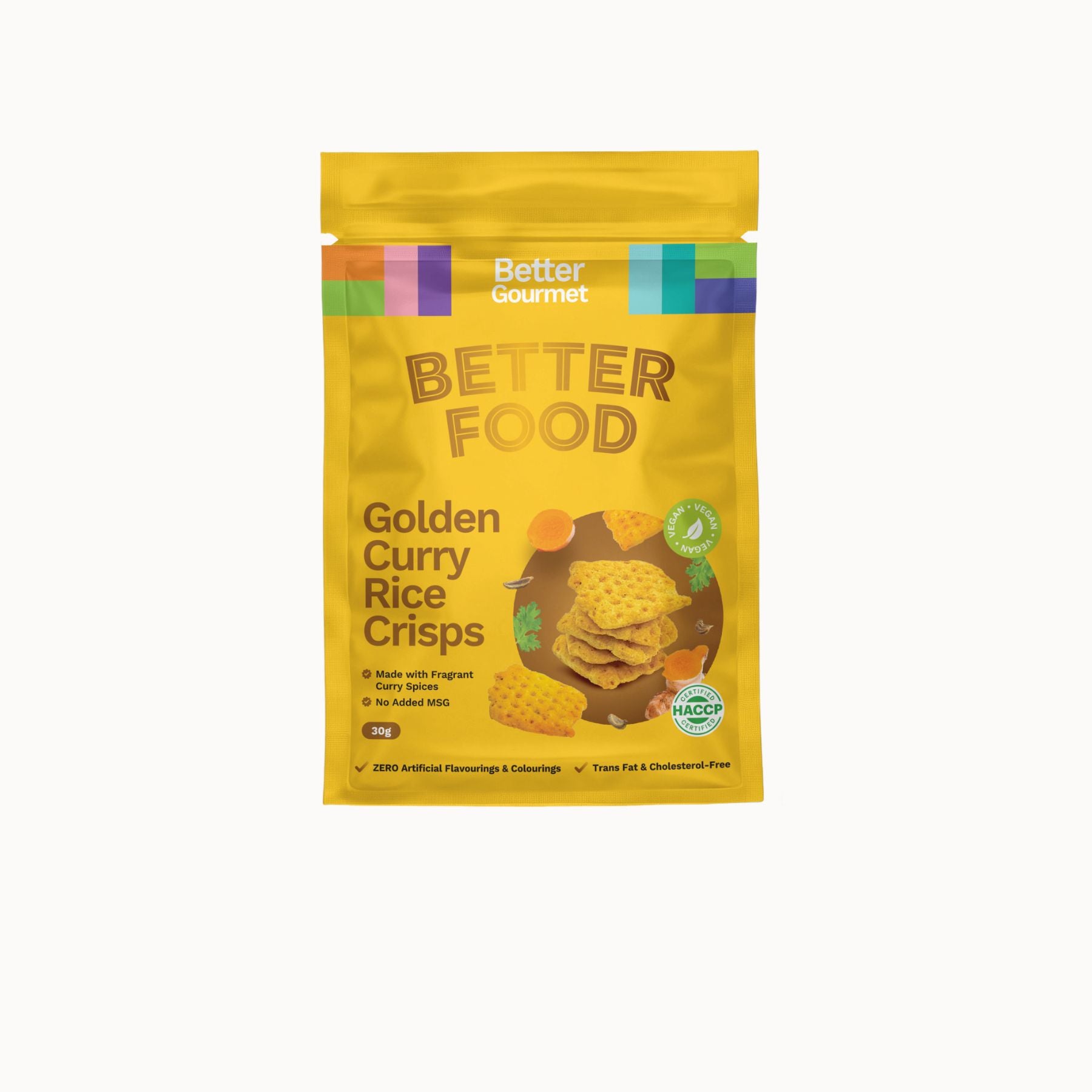 Better Gourmet Golden Curry Rice Crisps 30g