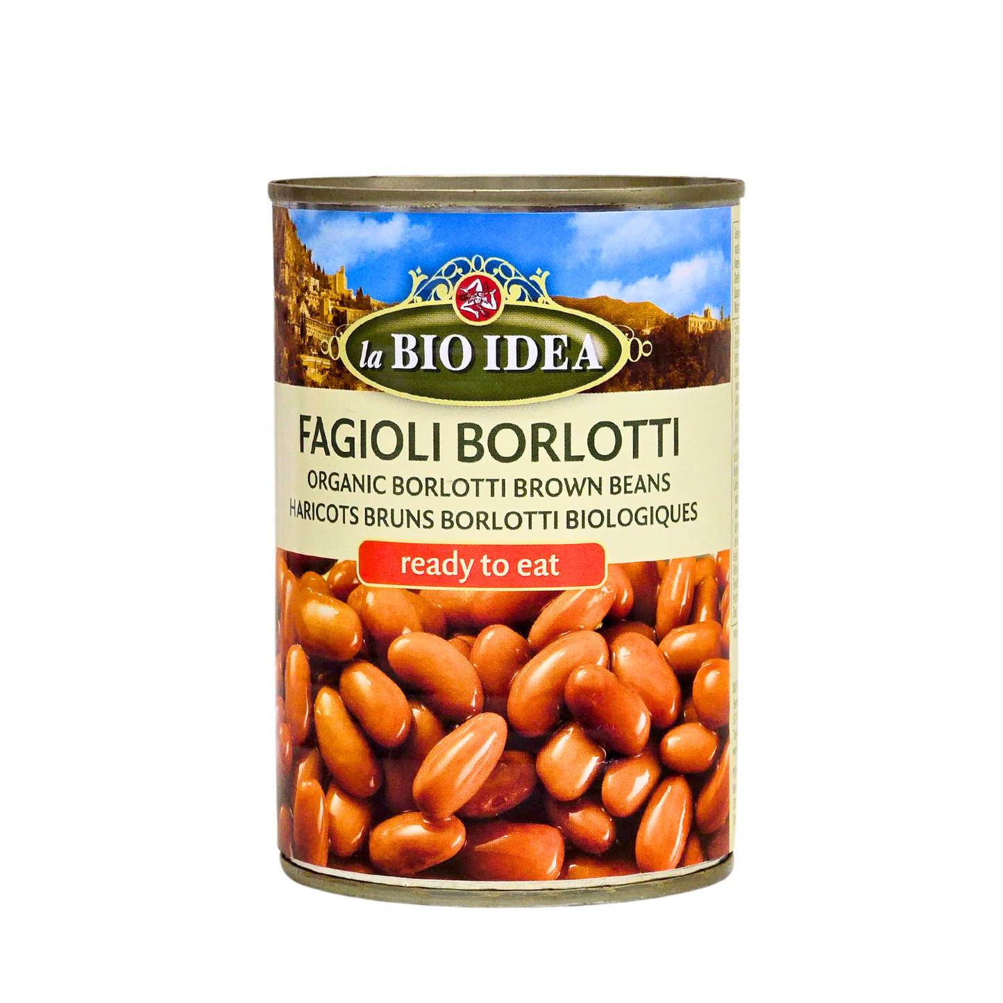 La Bio Idea Organic Borlotti Brown Beans Haricots Bruns Borlotti Biologiques 400g