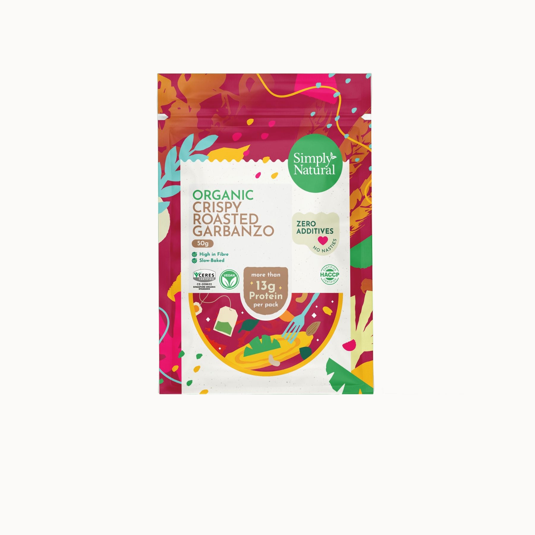 Simply Natural Organic Crispy Roasted Garbanzo 50g