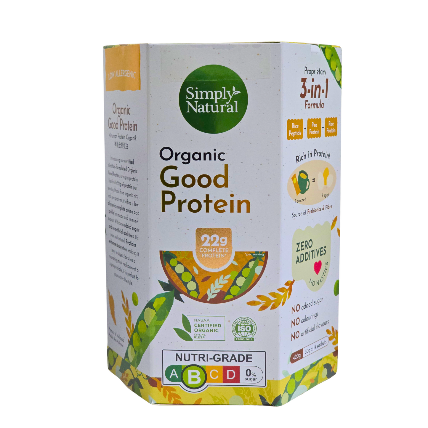 Simply Natural Organic Good Protein 420g (30g x 14 Sachets)