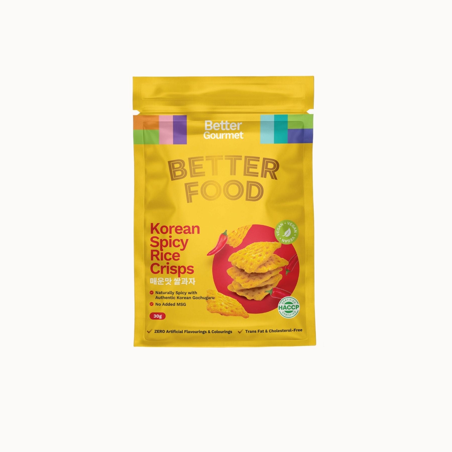 Better Gourmet Korean Spicy Rice Crisps 30g