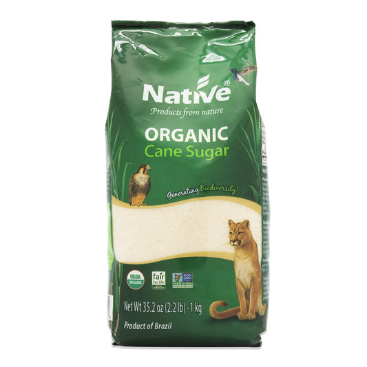 Native Organic Cane Sugar White Crystal 1kg