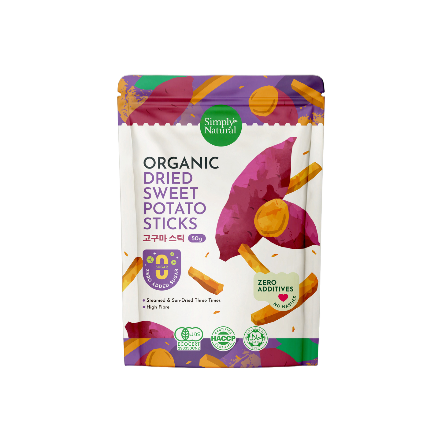 Simply Natural Organic Dried Sweet Potato 50g