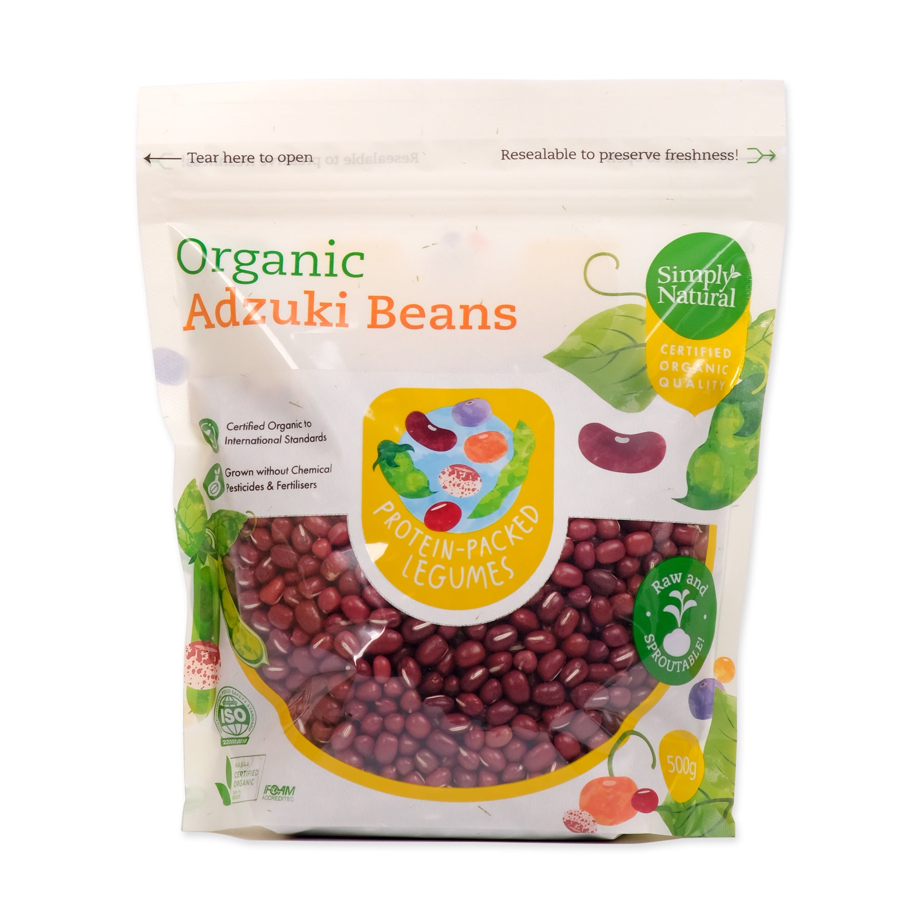 Simply Natural Organic Adzuki Bean 500g – ZENXIN ORGANIC