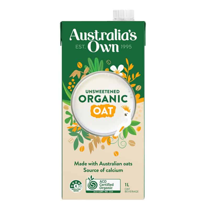 Australias Own Oat Milk Unsweetened 1L