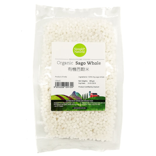 Simply Natural Organic Sago Whole 300g