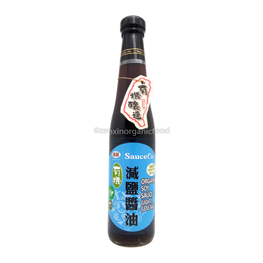 SauceCo Organic Soy Sauce Light (Less Salt) 420ml