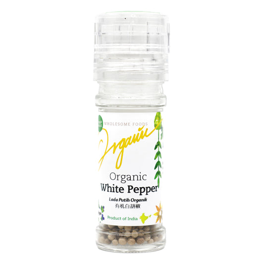 Simply Natural Organic White Pepper Grinder 50g