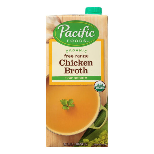 Pacific Organic Free Range Chicken Broth Low Sodium