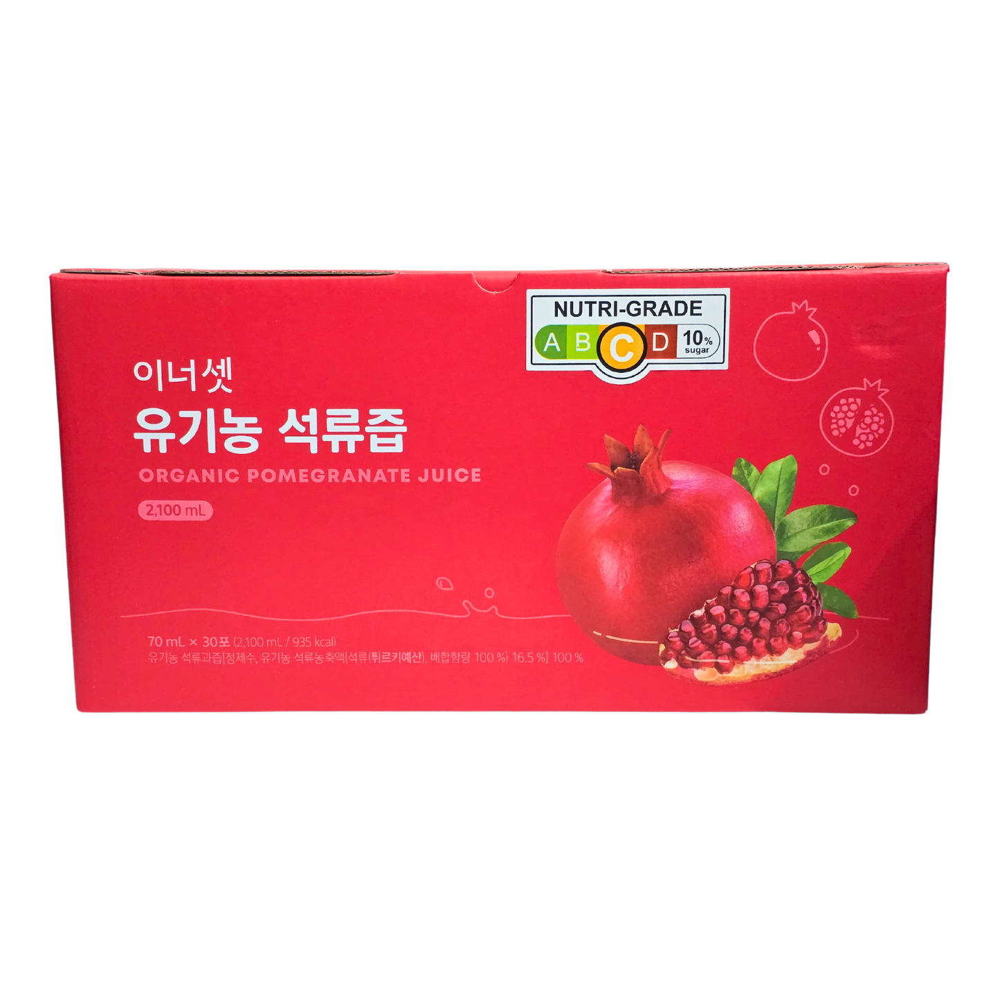 Organic Pomegranate Juice Korea - 30 Packet ( 70ml x 30 )