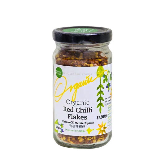 Simply Natural Organic Red Chilli Flakes 60g