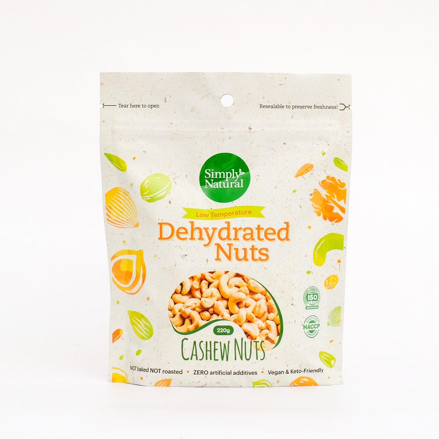 Simply Natural Dehydrated Cashew Nuts 220g