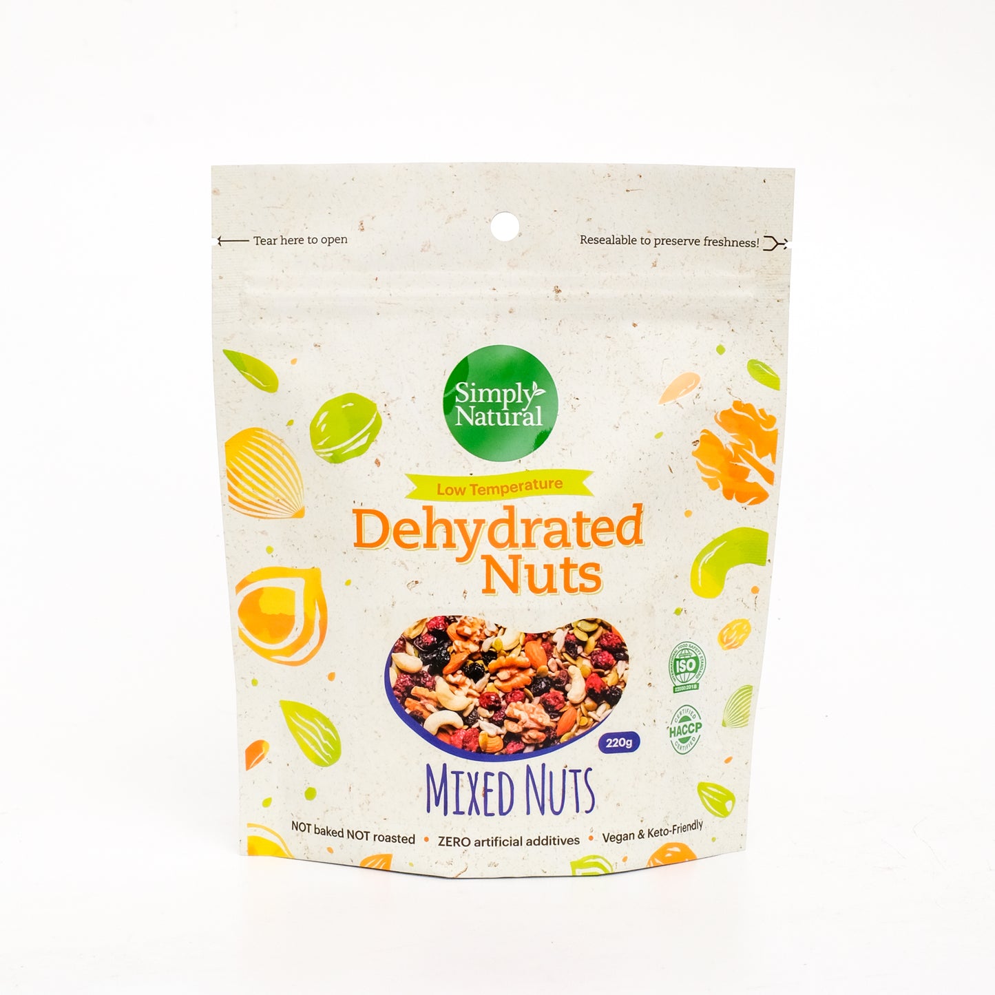 Simply Natural Dehydrated Mixed Nuts 220g